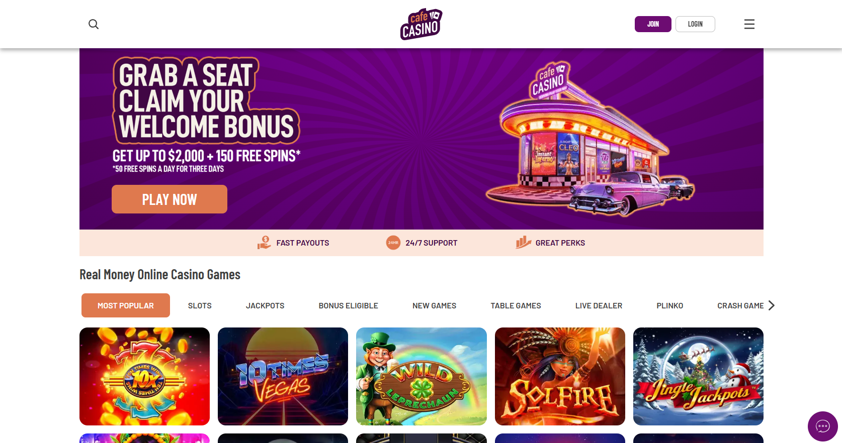 Cafe Casino desktop screenshot